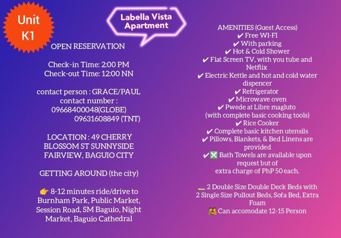 Labella Vista Apartment Baguio City Ngoại thất bức ảnh